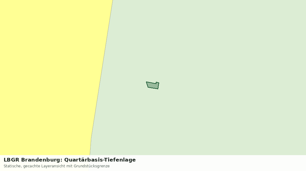 Statische Kartenansicht: LBGR Brandenburg: Quartärbasis-Tiefenlage