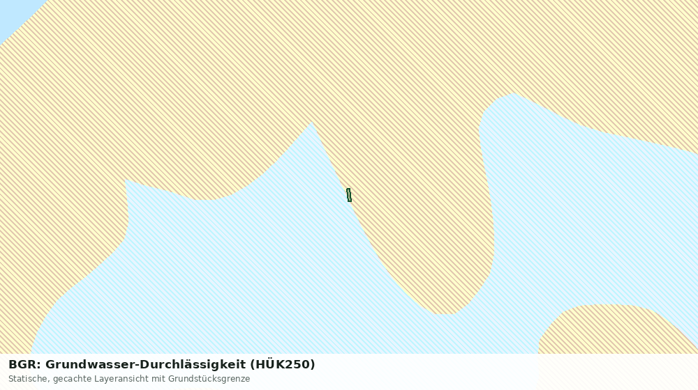 Statische Kartenansicht: BGR: Grundwasser-Durchlässigkeit (HÜK250)