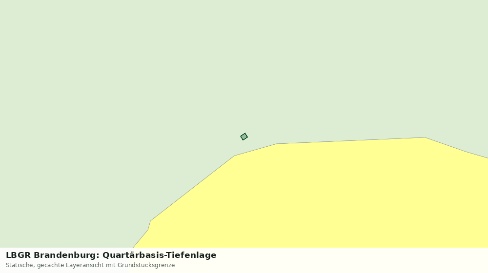 Statische Kartenansicht: LBGR Brandenburg: Quartärbasis-Tiefenlage