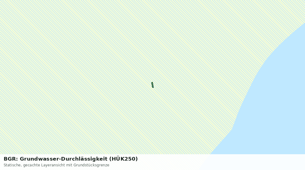 Statische Kartenansicht: BGR: Grundwasser-Durchlässigkeit (HÜK250)