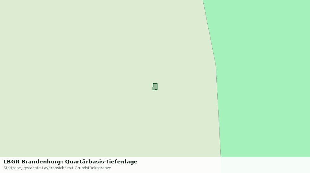 Statische Kartenansicht: LBGR Brandenburg: Quartärbasis-Tiefenlage