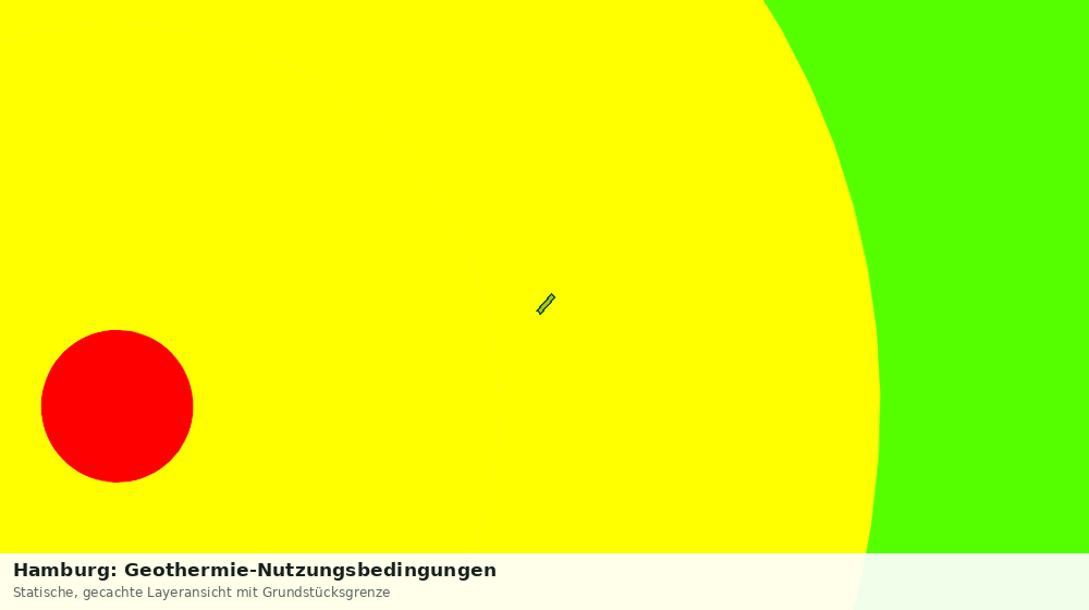 Statische Kartenansicht: Hamburg: Geothermie-Nutzungsbedingungen