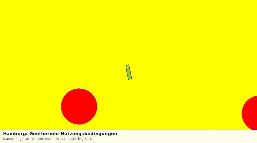 Statische Kartenansicht: Hamburg: Geothermie-Nutzungsbedingungen