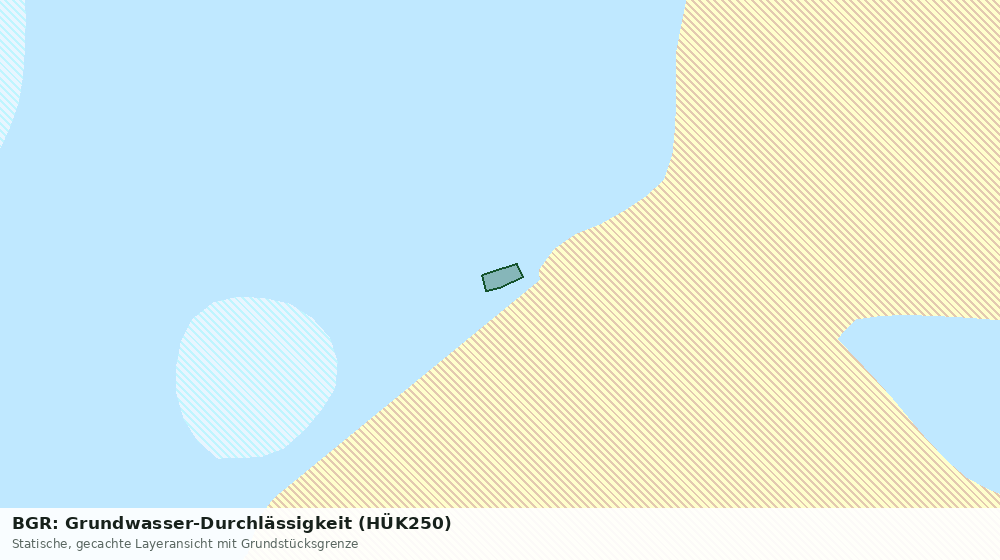 Statische Kartenansicht: BGR: Grundwasser-Durchlässigkeit (HÜK250)