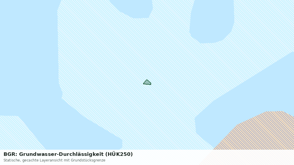 Statische Kartenansicht: BGR: Grundwasser-Durchlässigkeit (HÜK250)