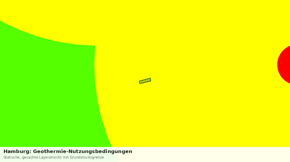 Statische Kartenansicht: Hamburg: Geothermie-Nutzungsbedingungen
