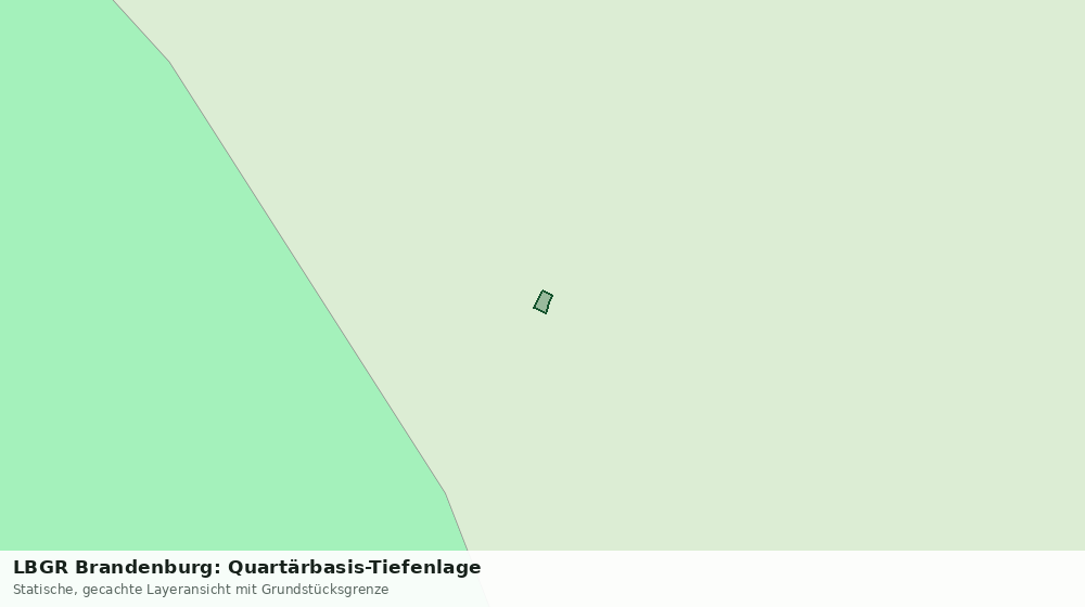 Statische Kartenansicht: LBGR Brandenburg: Quartärbasis-Tiefenlage