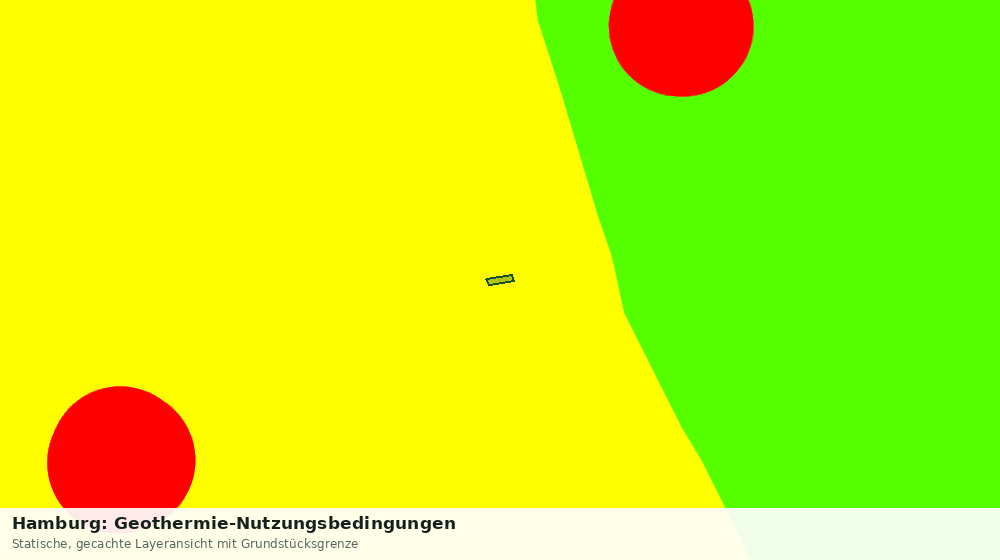 Statische Kartenansicht: Hamburg: Geothermie-Nutzungsbedingungen