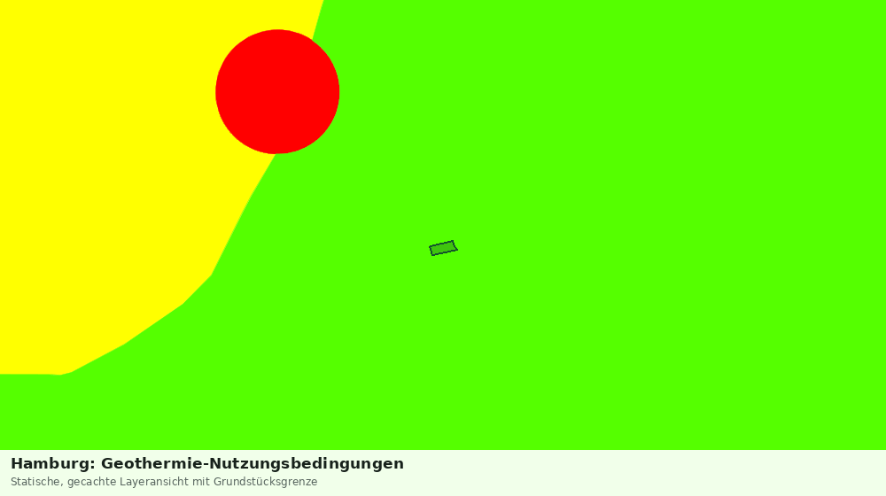 Statische Kartenansicht: Hamburg: Geothermie-Nutzungsbedingungen
