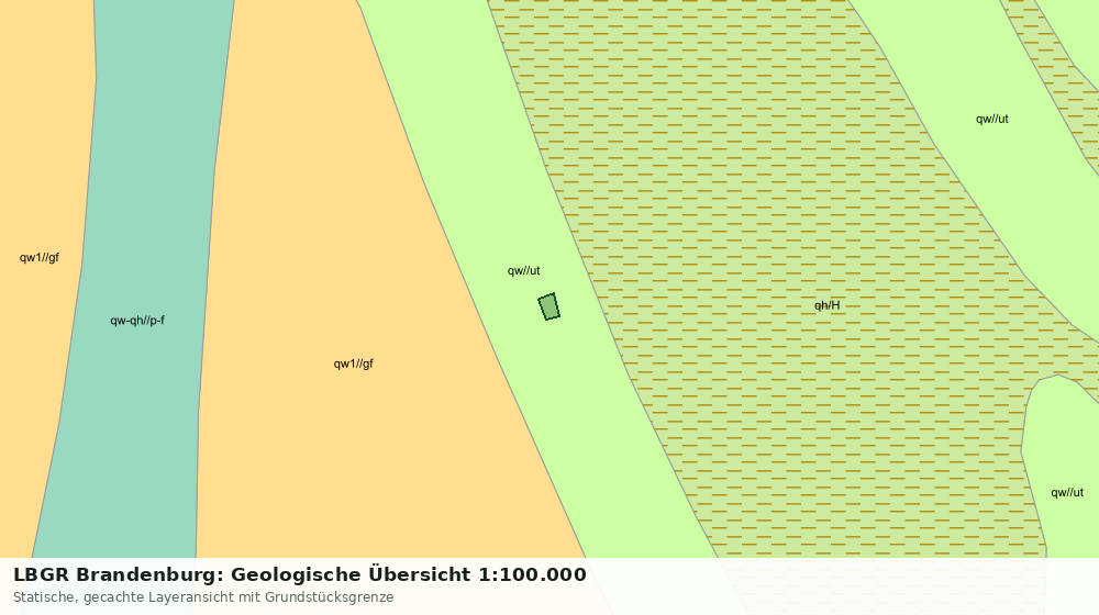 Statische Kartenansicht: LBGR Brandenburg: Geologische Übersicht 1:100.000