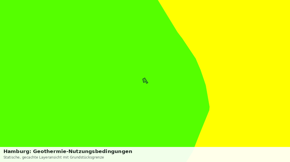 Statische Kartenansicht: Hamburg: Geothermie-Nutzungsbedingungen
