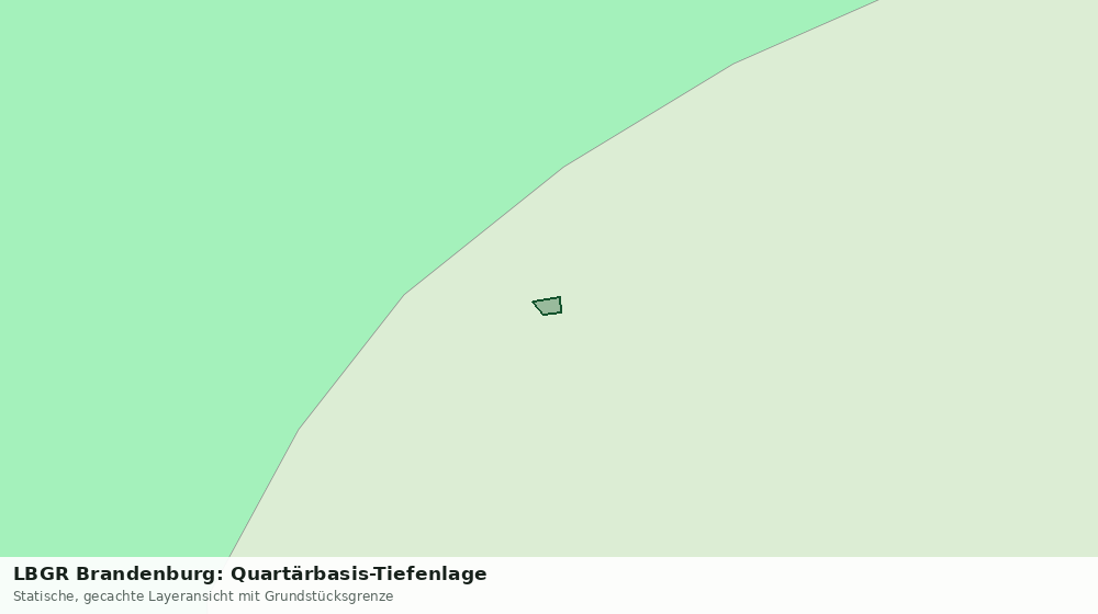 Statische Kartenansicht: LBGR Brandenburg: Quartärbasis-Tiefenlage