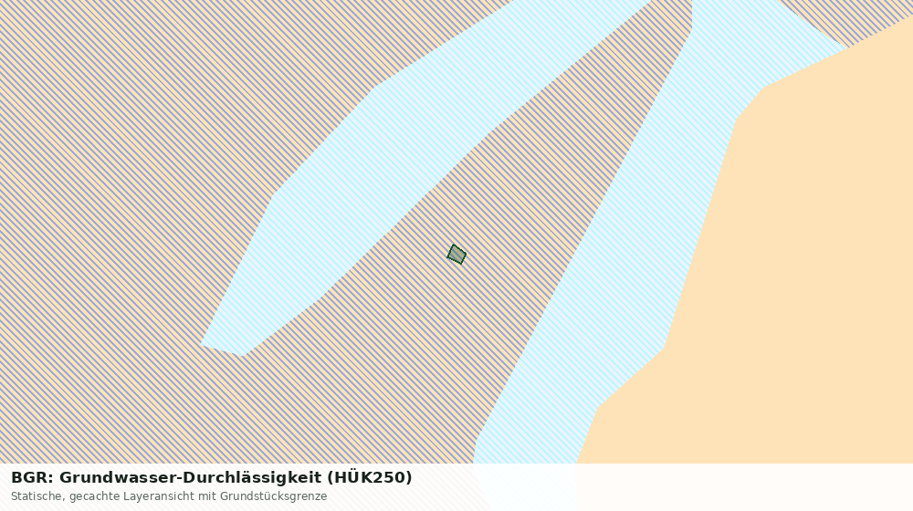 Statische Kartenansicht: BGR: Grundwasser-Durchlässigkeit (HÜK250)
