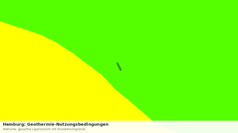 Statische Kartenansicht: Hamburg: Geothermie-Nutzungsbedingungen