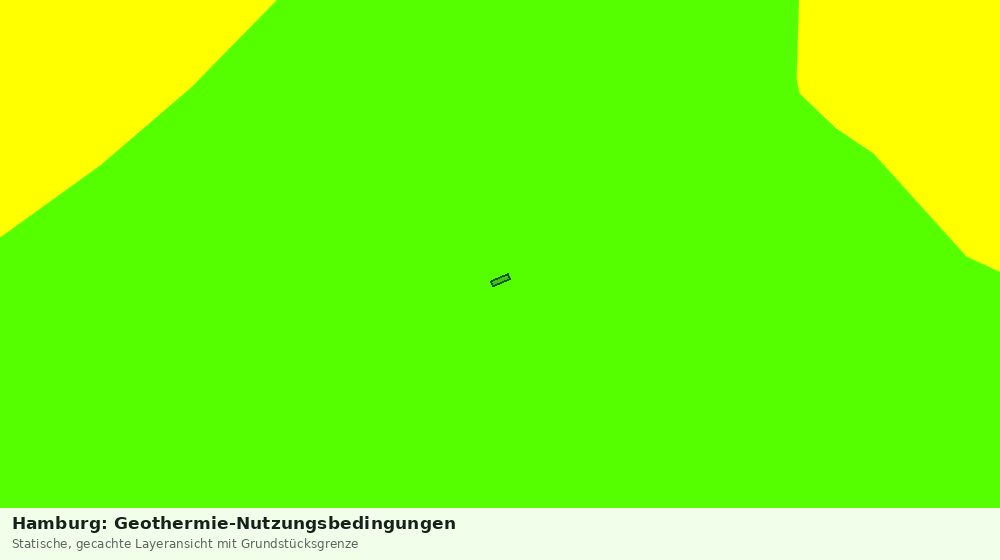 Statische Kartenansicht: Hamburg: Geothermie-Nutzungsbedingungen