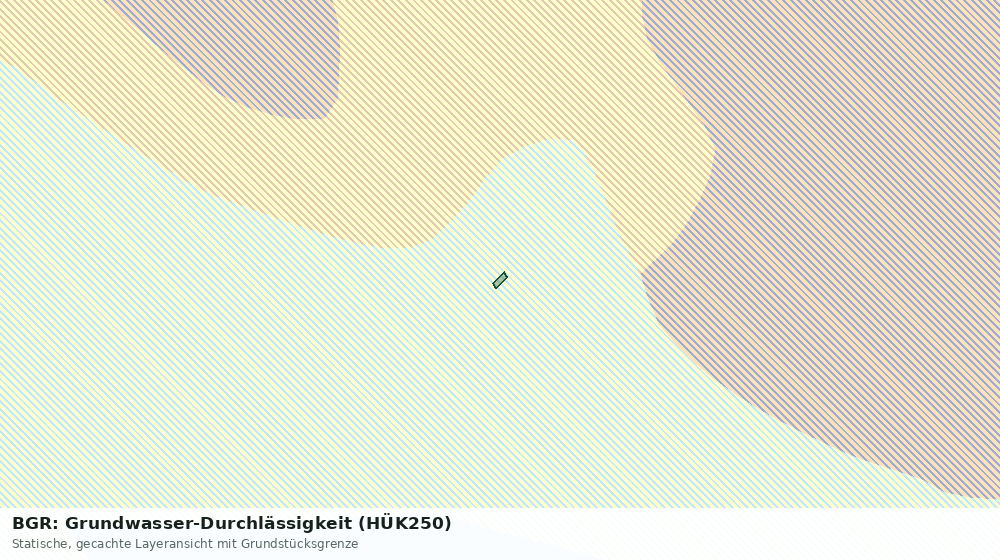 Statische Kartenansicht: BGR: Grundwasser-Durchlässigkeit (HÜK250)