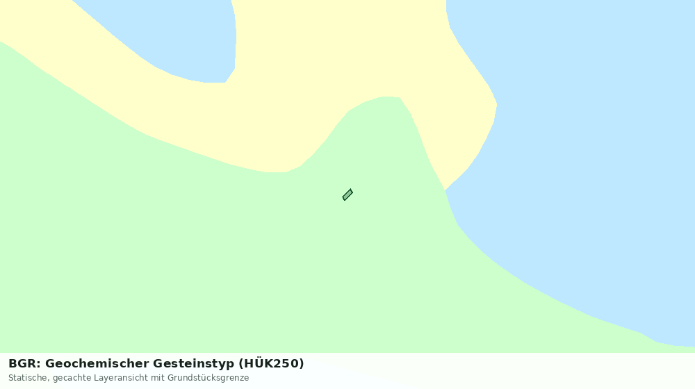Statische Kartenansicht: BGR: Geochemischer Gesteinstyp (HÜK250)