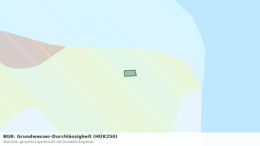 Statische Kartenansicht: BGR: Grundwasser-Durchlässigkeit (HÜK250)
