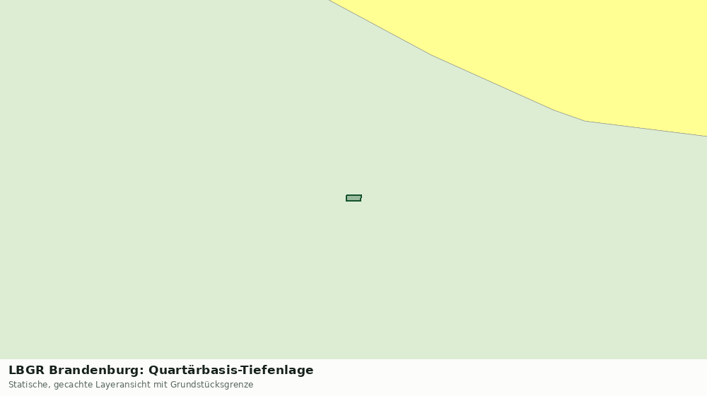 Statische Kartenansicht: LBGR Brandenburg: Quartärbasis-Tiefenlage