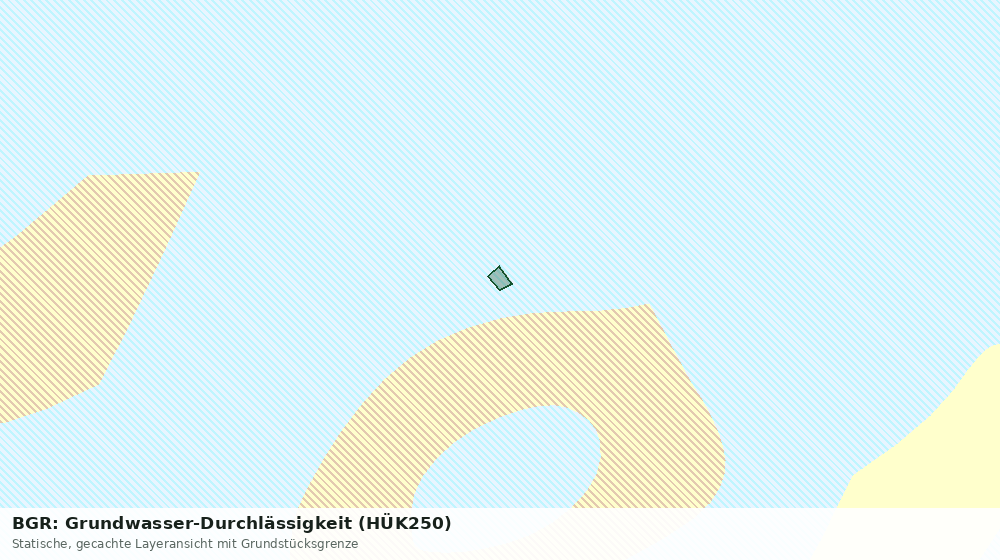 Statische Kartenansicht: BGR: Grundwasser-Durchlässigkeit (HÜK250)