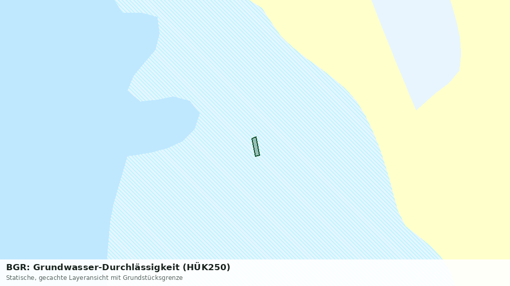 Statische Kartenansicht: BGR: Grundwasser-Durchlässigkeit (HÜK250)