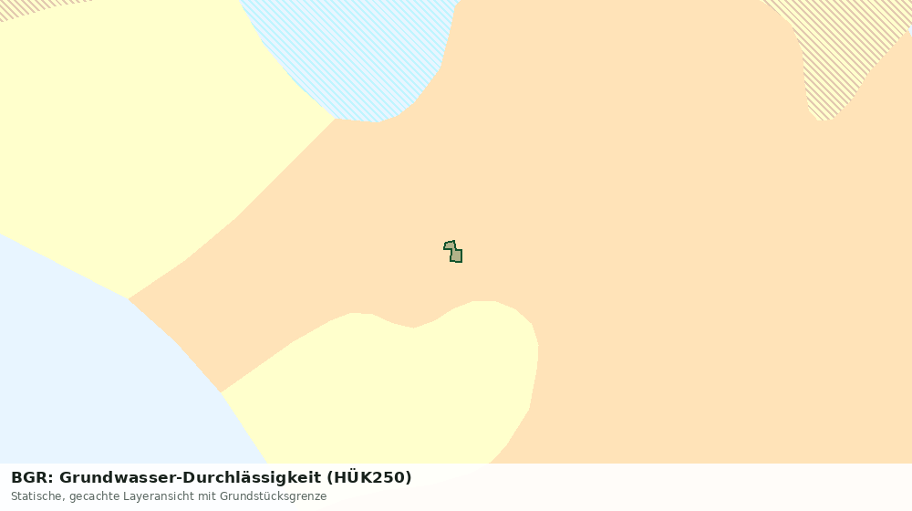 Statische Kartenansicht: BGR: Grundwasser-Durchlässigkeit (HÜK250)