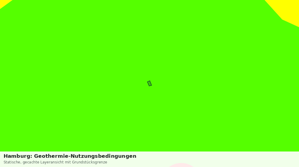 Statische Kartenansicht: Hamburg: Geothermie-Nutzungsbedingungen