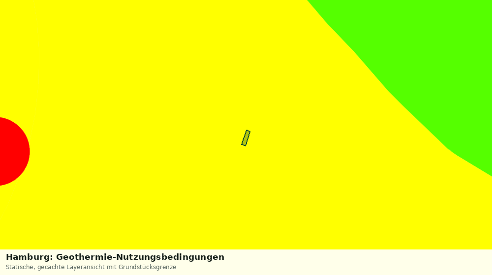 Statische Kartenansicht: Hamburg: Geothermie-Nutzungsbedingungen