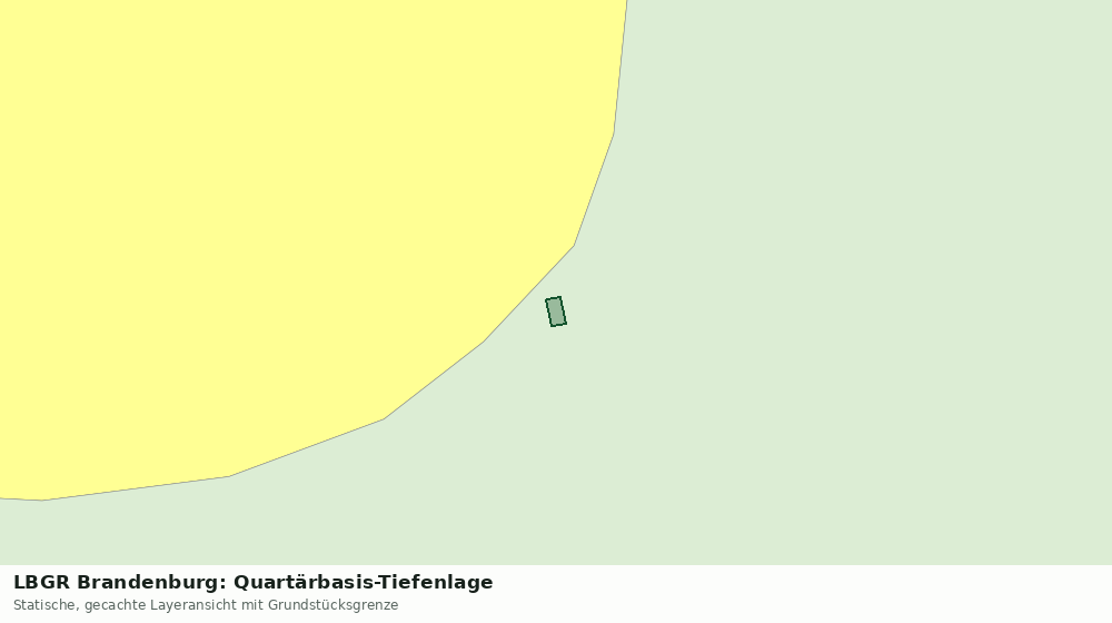 Statische Kartenansicht: LBGR Brandenburg: Quartärbasis-Tiefenlage