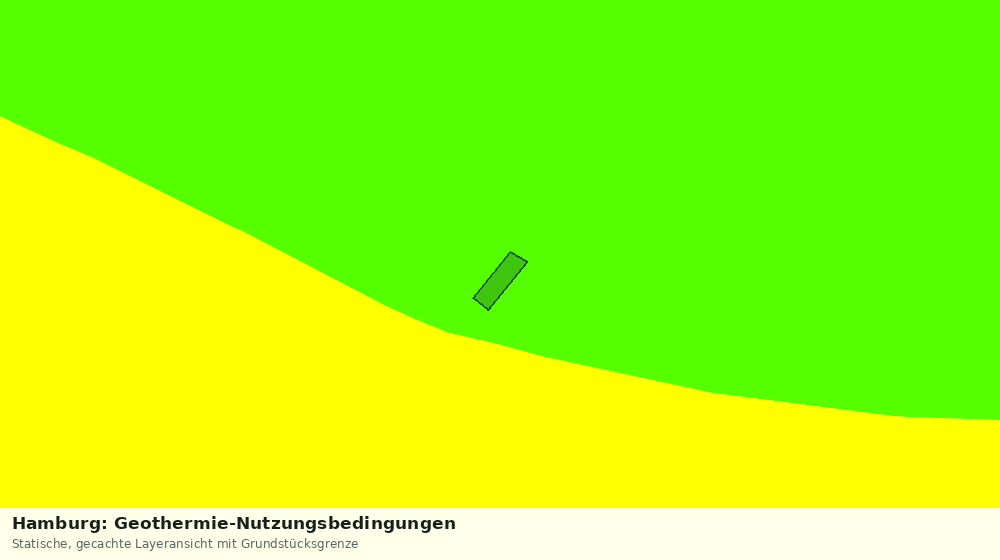 Statische Kartenansicht: Hamburg: Geothermie-Nutzungsbedingungen