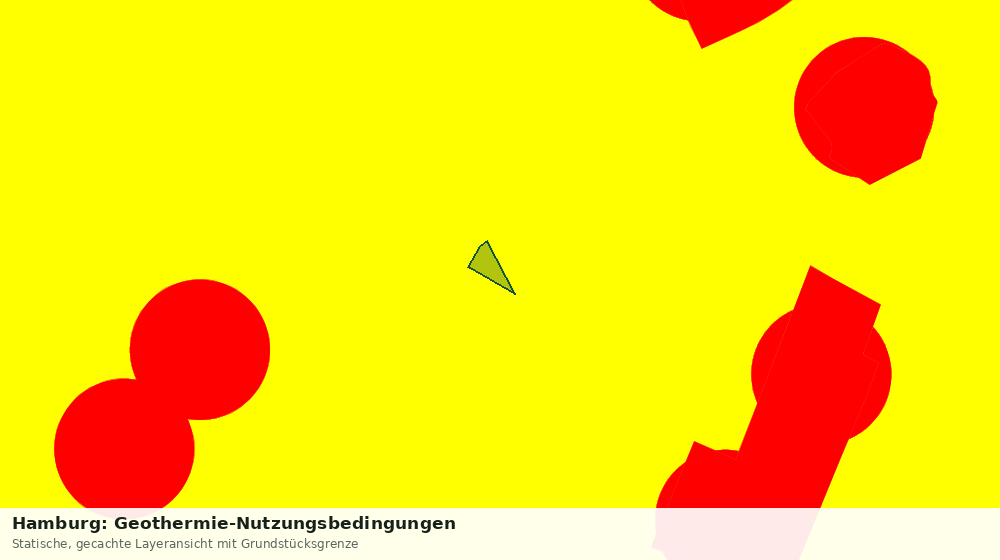Statische Kartenansicht: Hamburg: Geothermie-Nutzungsbedingungen