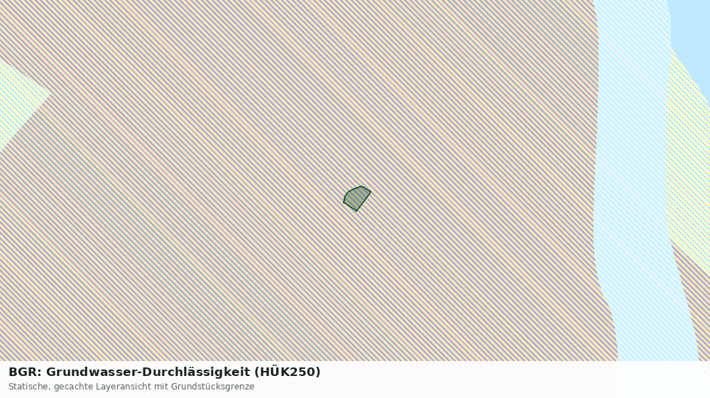 Statische Kartenansicht: BGR: Grundwasser-Durchlässigkeit (HÜK250)