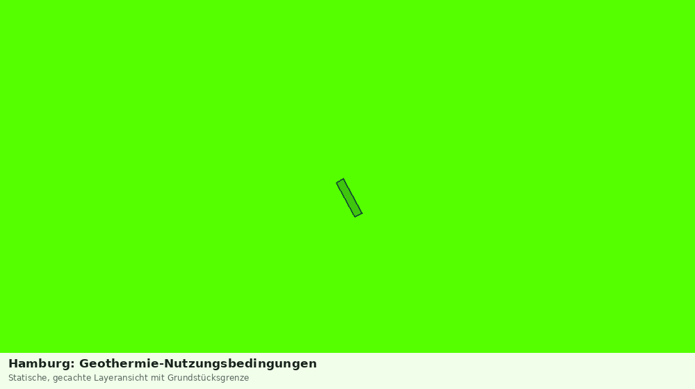 Statische Kartenansicht: Hamburg: Geothermie-Nutzungsbedingungen