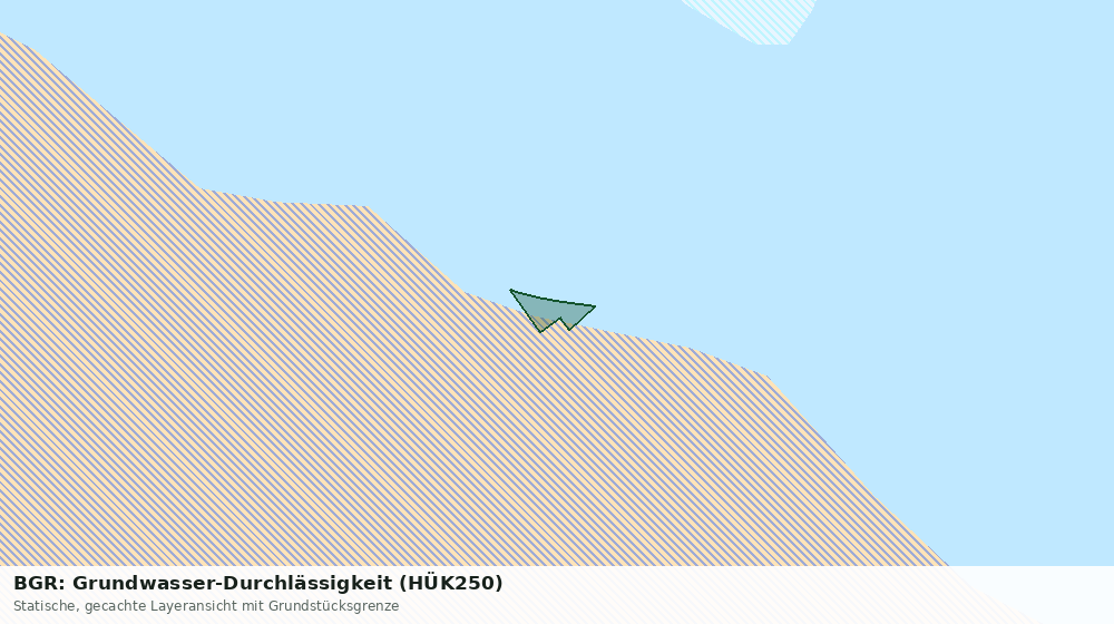 Statische Kartenansicht: BGR: Grundwasser-Durchlässigkeit (HÜK250)