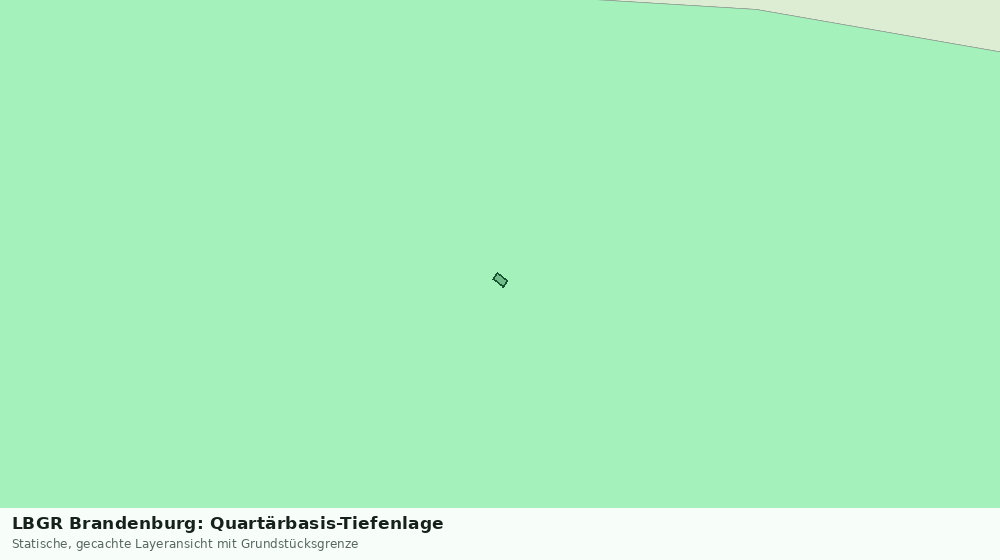 Statische Kartenansicht: LBGR Brandenburg: Quartärbasis-Tiefenlage
