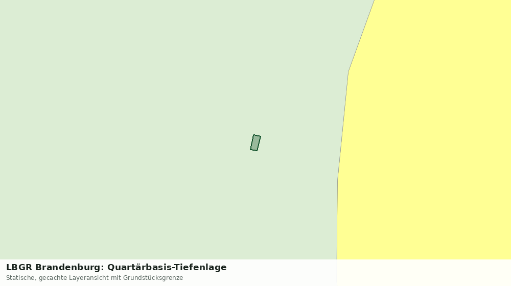 Statische Kartenansicht: LBGR Brandenburg: Quartärbasis-Tiefenlage