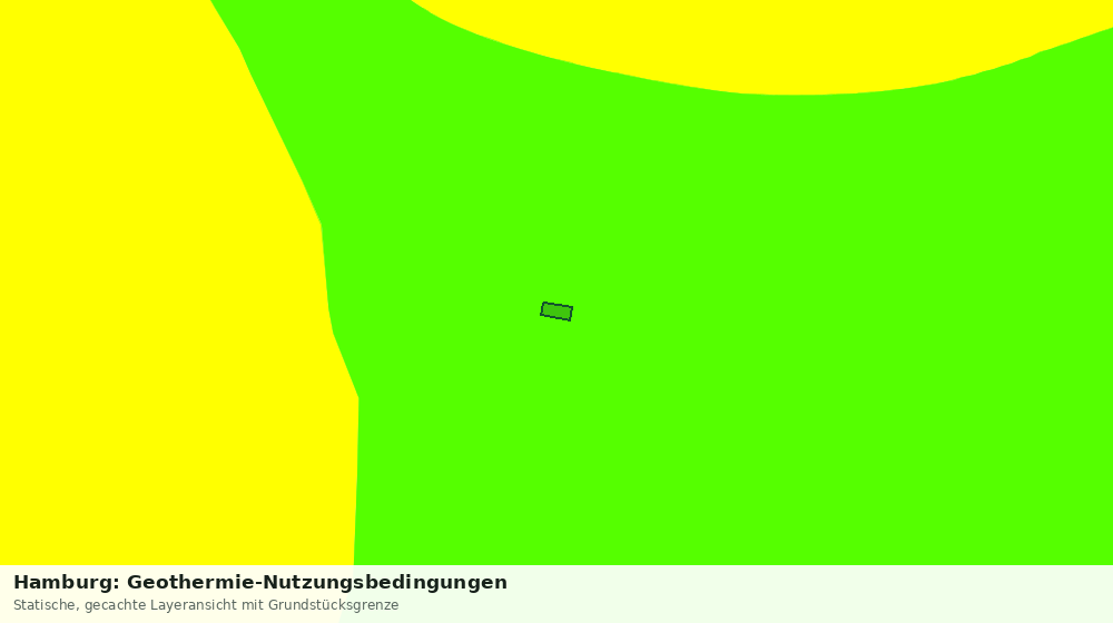 Statische Kartenansicht: Hamburg: Geothermie-Nutzungsbedingungen