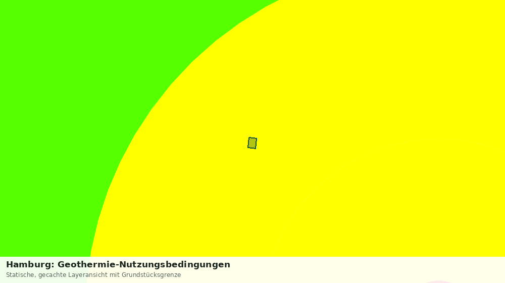 Statische Kartenansicht: Hamburg: Geothermie-Nutzungsbedingungen