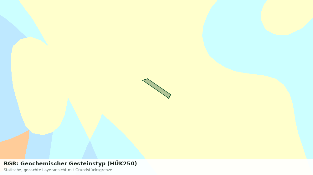 Statische Kartenansicht: BGR: Geochemischer Gesteinstyp (HÜK250)