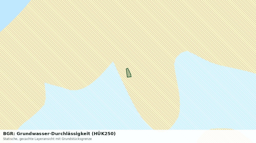 Statische Kartenansicht: BGR: Grundwasser-Durchlässigkeit (HÜK250)