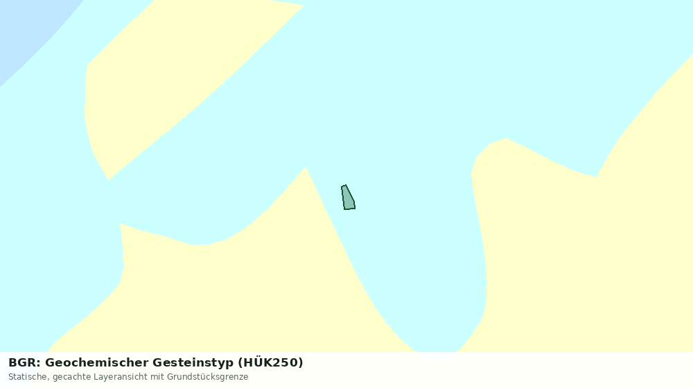 Statische Kartenansicht: BGR: Geochemischer Gesteinstyp (HÜK250)