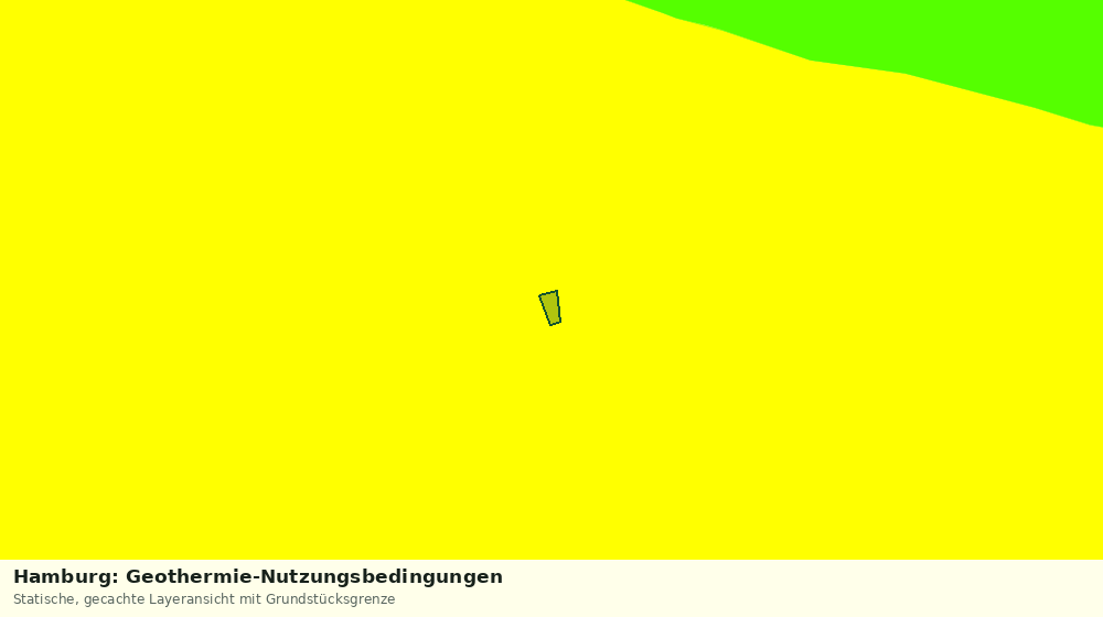 Statische Kartenansicht: Hamburg: Geothermie-Nutzungsbedingungen