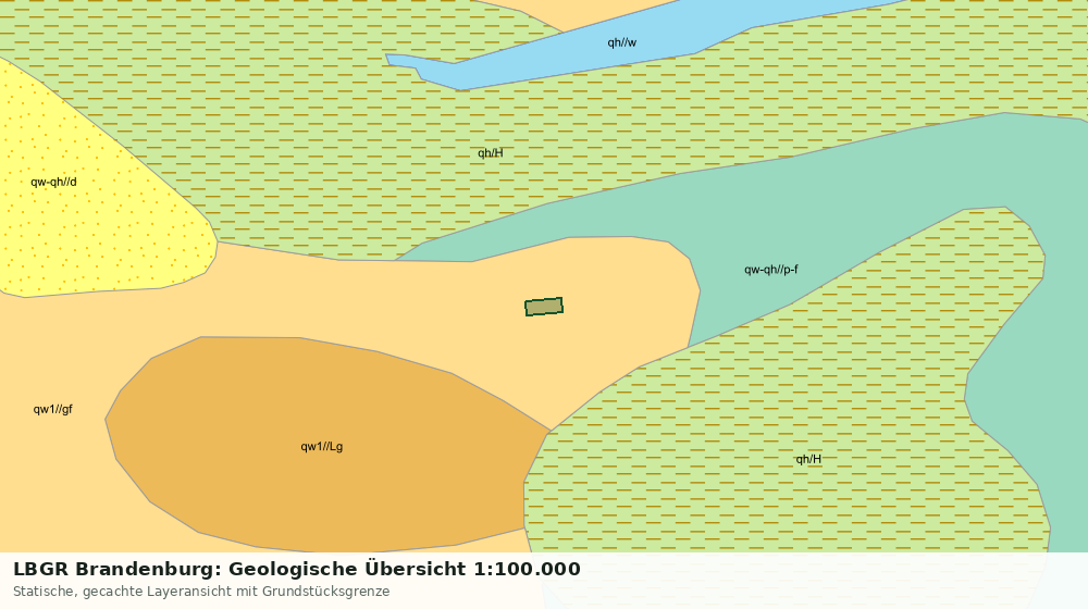 Statische Kartenansicht: LBGR Brandenburg: Geologische Übersicht 1:100.000