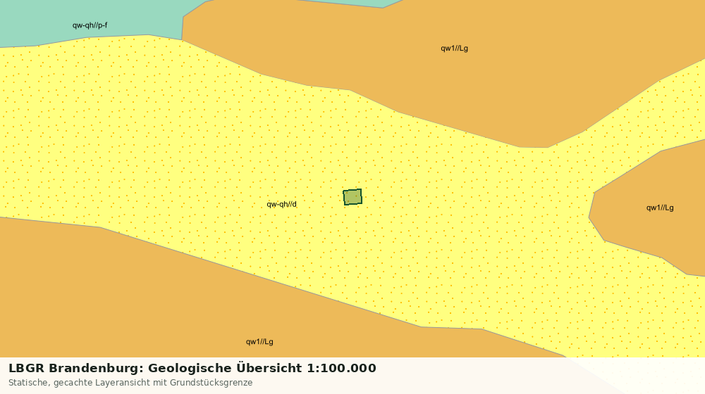 Statische Kartenansicht: LBGR Brandenburg: Geologische Übersicht 1:100.000