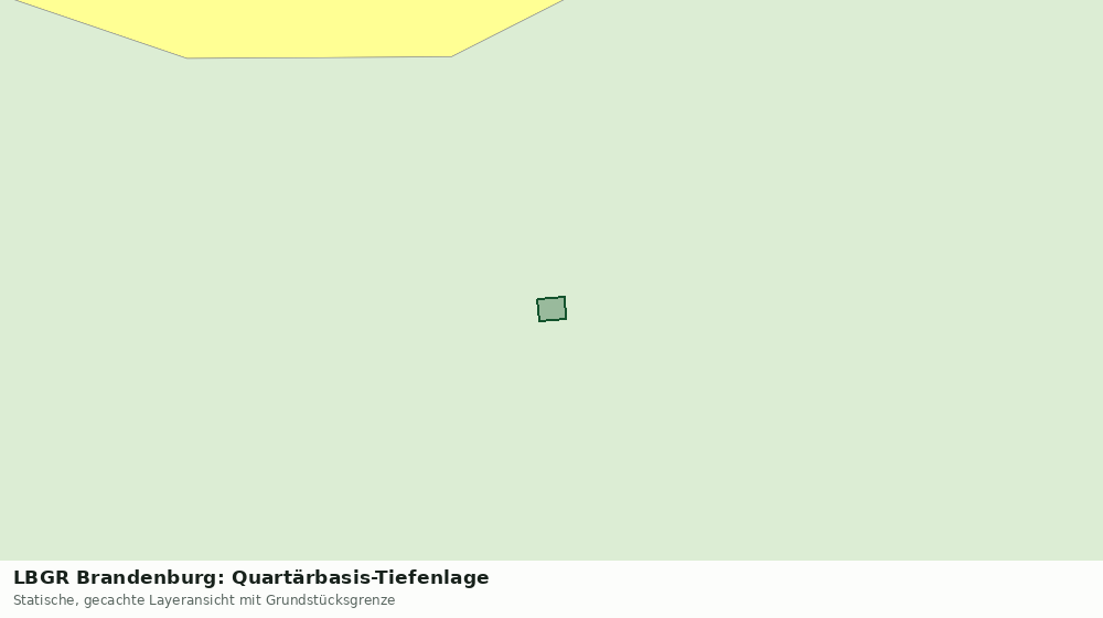 Statische Kartenansicht: LBGR Brandenburg: Quartärbasis-Tiefenlage