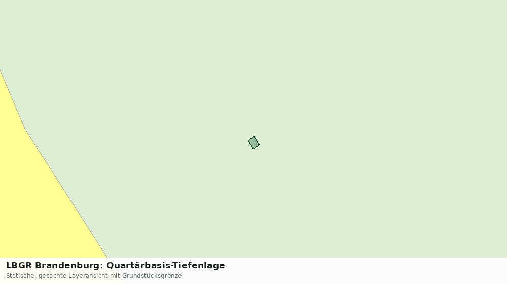 Statische Kartenansicht: LBGR Brandenburg: Quartärbasis-Tiefenlage