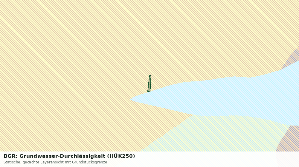 Statische Kartenansicht: BGR: Grundwasser-Durchlässigkeit (HÜK250)