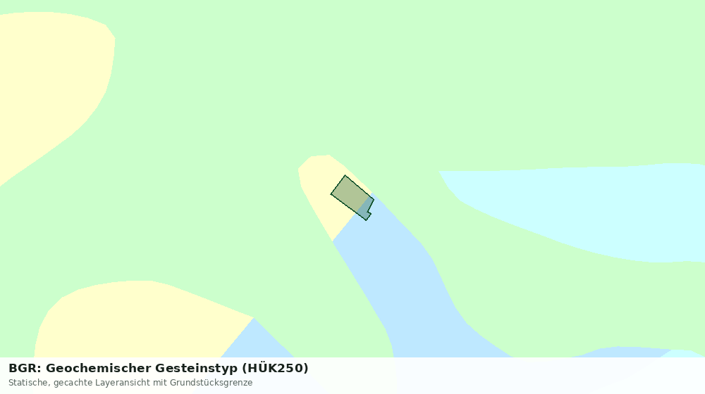Statische Kartenansicht: BGR: Geochemischer Gesteinstyp (HÜK250)