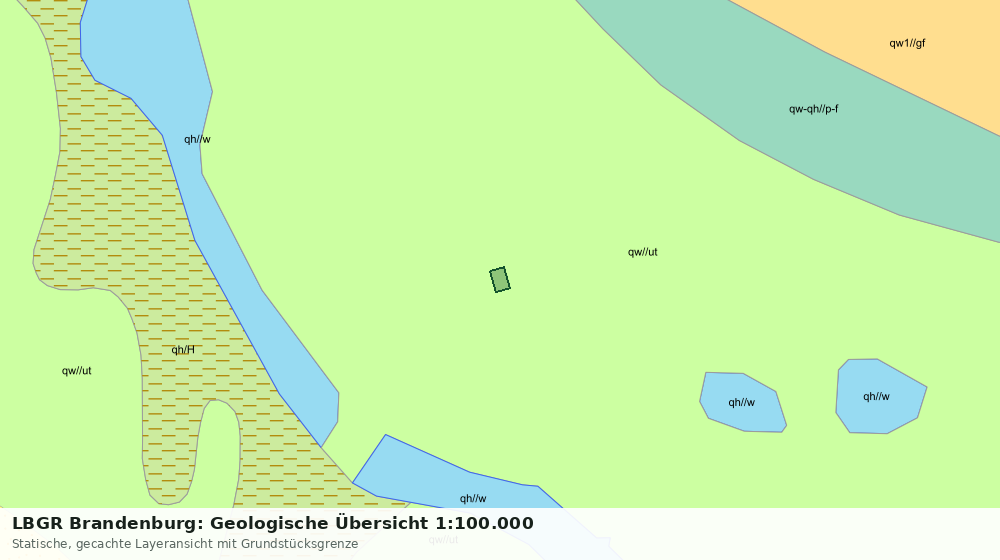 Statische Kartenansicht: LBGR Brandenburg: Geologische Übersicht 1:100.000