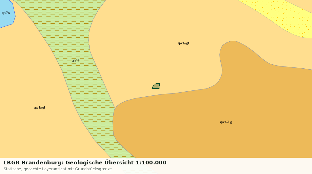 Statische Kartenansicht: LBGR Brandenburg: Geologische Übersicht 1:100.000